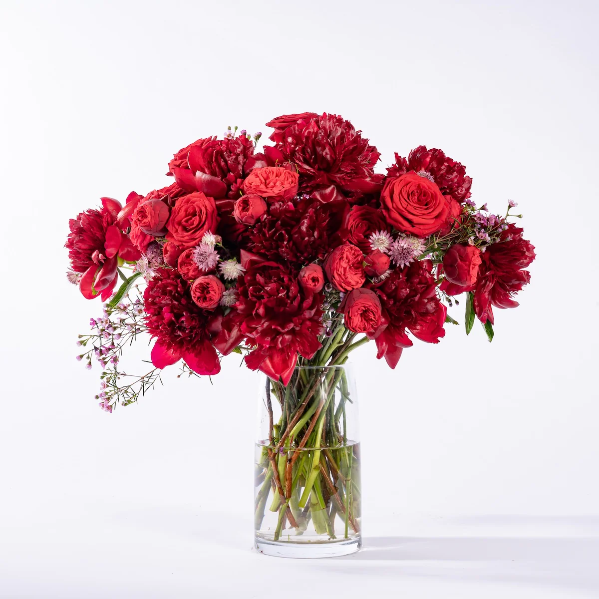 Red Peony Bouquet - Image 3